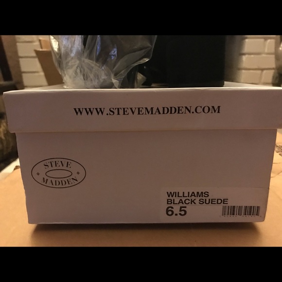 Steve Madden Williams suede lace up shoes, black - Picture 5 of 5